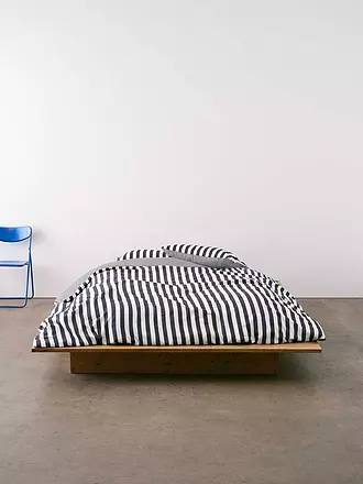 MARC O'POLO HOME | Satin Bettwäsche CLASSIC STRIPE 70x90cm/140x200cm Navy | 